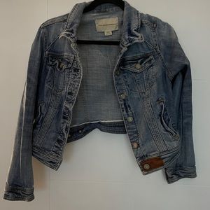Anthropologie Cropped Denim Jacket